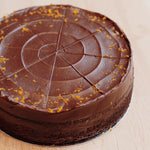 Load image into Gallery viewer, &quot;Jaffa Cake&quot; Orange &amp; Almond Cake with Chocolate Ganache (GF)

