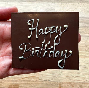 Chocolate Plaque Message